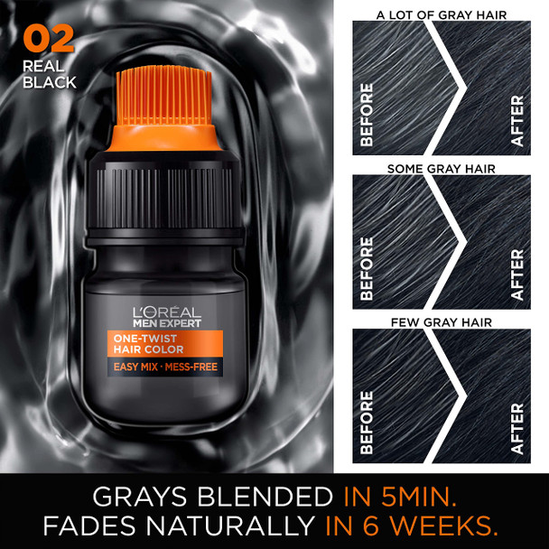 L Oreal Paris Men Expert One Twist Mess Real Black 02 Kit Twin Pack