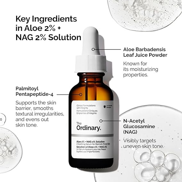 The Ordinary Aloe 2% + NAG 2% Solution 1 oz / 30 ml