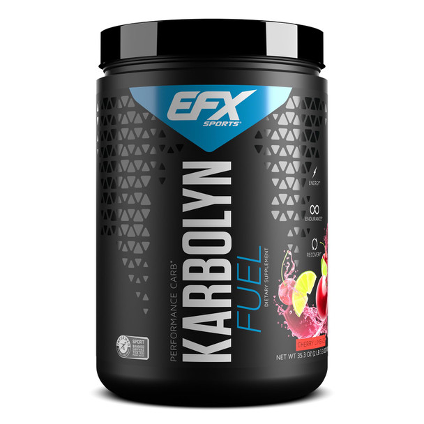 EFX Sports Karbolyn Fuel | Fast-Absorbing Carbohydrate Powder | Carb Load, Sustained Energy, Quick Recovery | Stimulant Free | 18 Servings (Cherry Limeade)