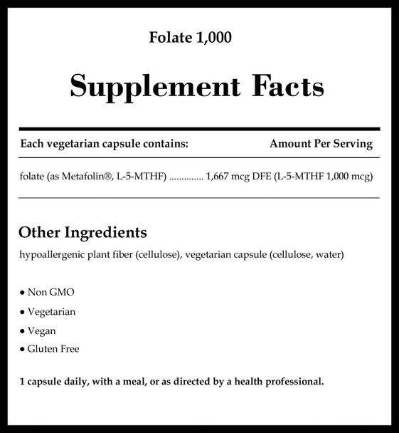 Pure Encapsulations Folate 1000