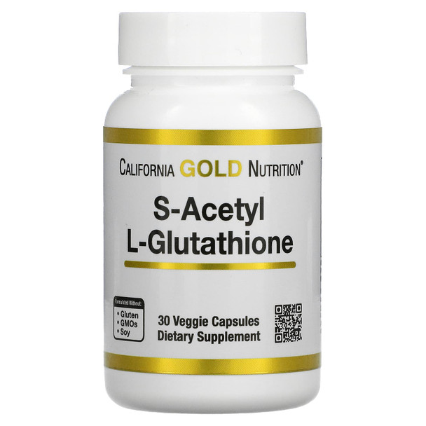 California Gold Nutrition S-Acetyl L-Glutathione, 100 Mg, 30 Veggie Capsules