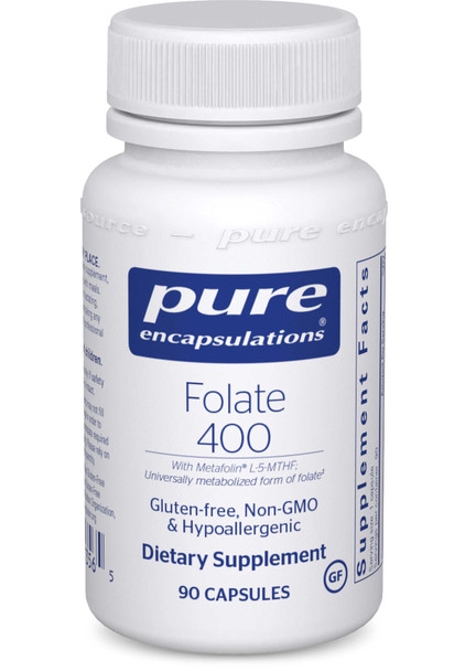 Pure Encapsulations Folate 400, 90 Vegetarian Capsules