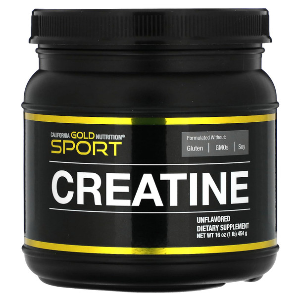 California Gold Nutrition, Creatine Powder, Micronized, Muscle And Strength Support, Creatine Monohydrate, No Gluten, No Gmos, No Soy, Unflavored, 16 Oz (454 G)