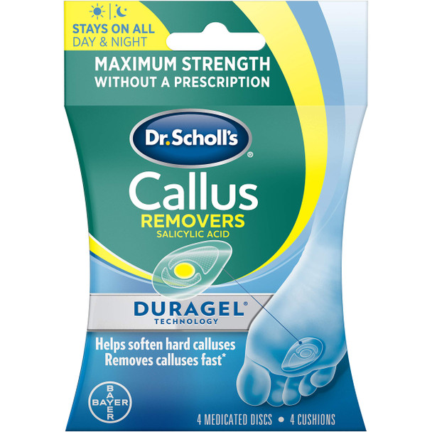 Dr. Scholl's CALLUS REMOVER with Duragel Technology, 4ct  new look