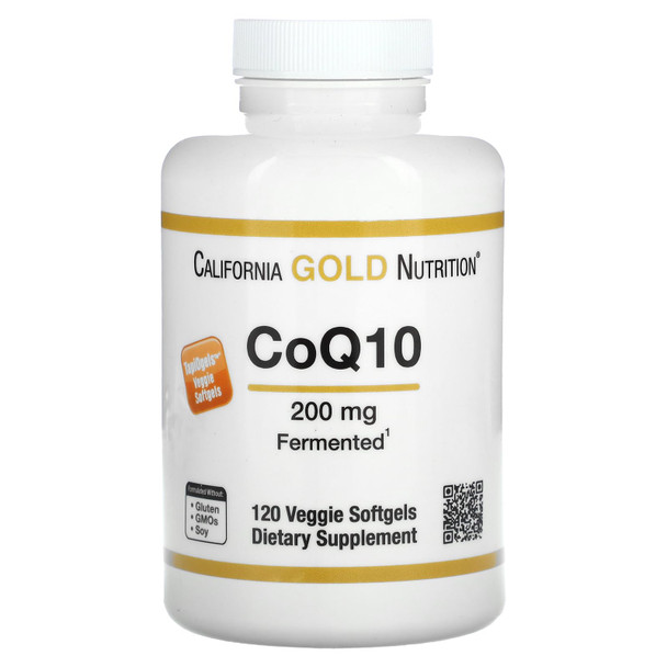 California Gold Nutrition Coq10, 200 Mg, 120 Veggie Softgels