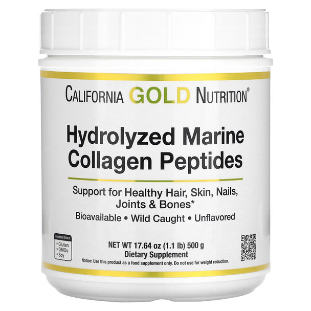 Collagen Peptides Powder With Hyaluronic Acid, Support For Healthy Hair, Skin, Nails, Joints And Bones, Non-Gmo, Gluten And Dairy Free, Unflavored, 17.64 Oz (500 G)