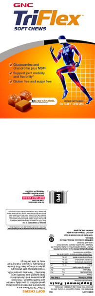 Gnc Triflex Soft Chews, Salted Caramel, 60 Soft Chews, Supports Joint Health