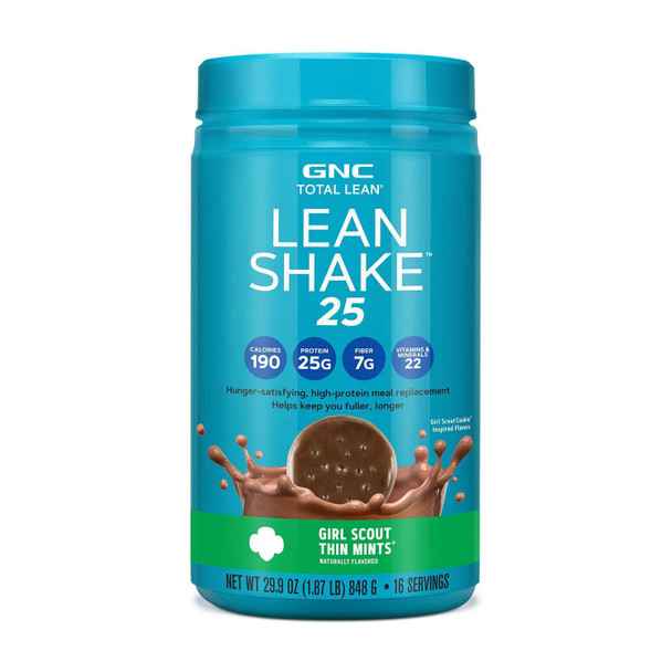 Gnc Total Lean Shake 25 Powder, Thin Mint - 1.8 Lb