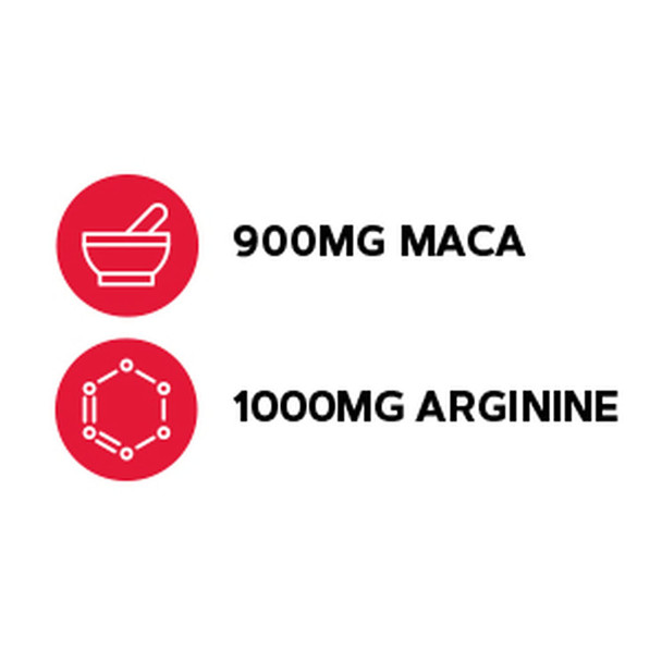 Gnc Maca Man, Maca Root Arginine For Enhanced Blood Flow - 60 Vegetarian Capsules