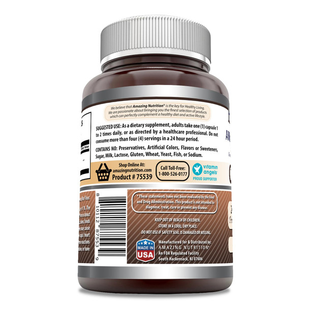 Amazing Formulas Caffeine Supplement | 200 Mg | 500 Capsules | Non-Gmo | Gluten Free | Made In Usa