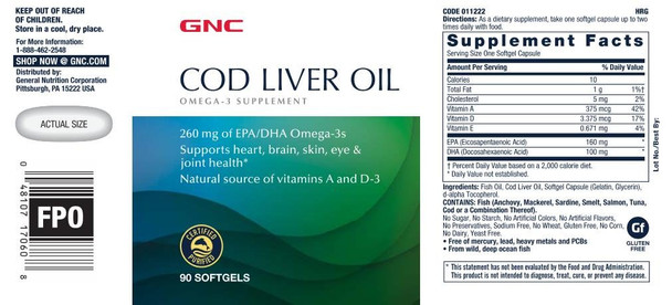 Gnc Cod Liver Oil