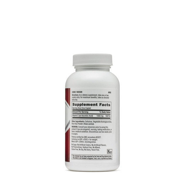 Gnc Vitamin C 1000 Mg 100 Vegetarian Caplets