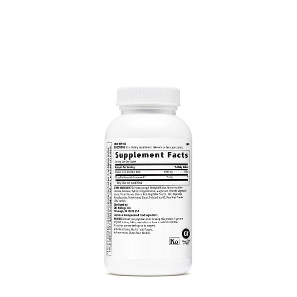 Gnc Vitamin C 1000Mg, Caplets, 90 Ea