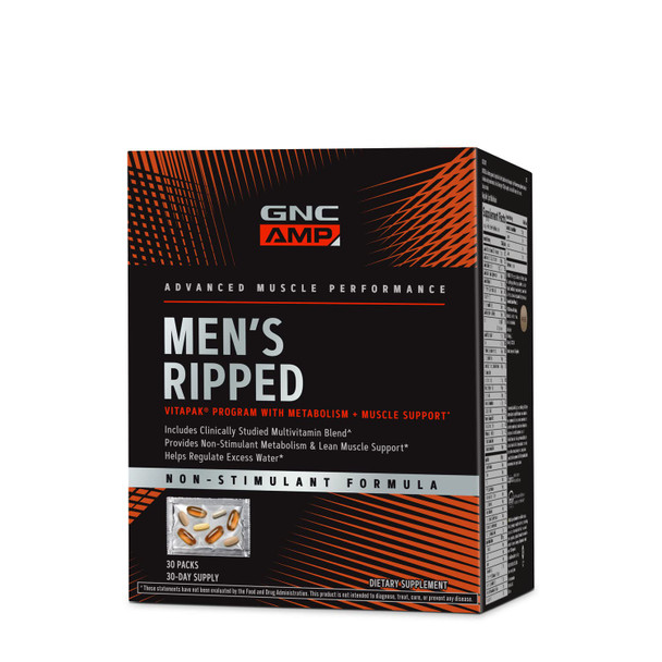 Gnc Men'S Ripped Non-Stimulant Formula