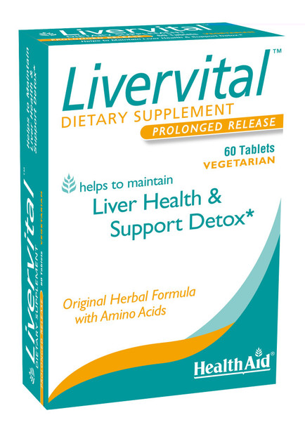 Livervital, Liver Health And Support, 60Ct, Reduces Build Up Of Toxins In The Liver, Helps Maintain Liver Health And Support Detox, Original Herbal Formula, Vegetarian