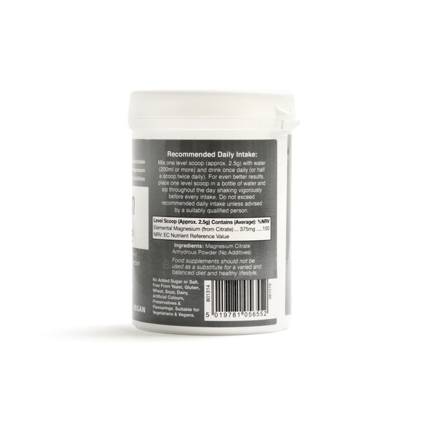 Magnesium Citrate Powder 200G, 80 Servings Per Container