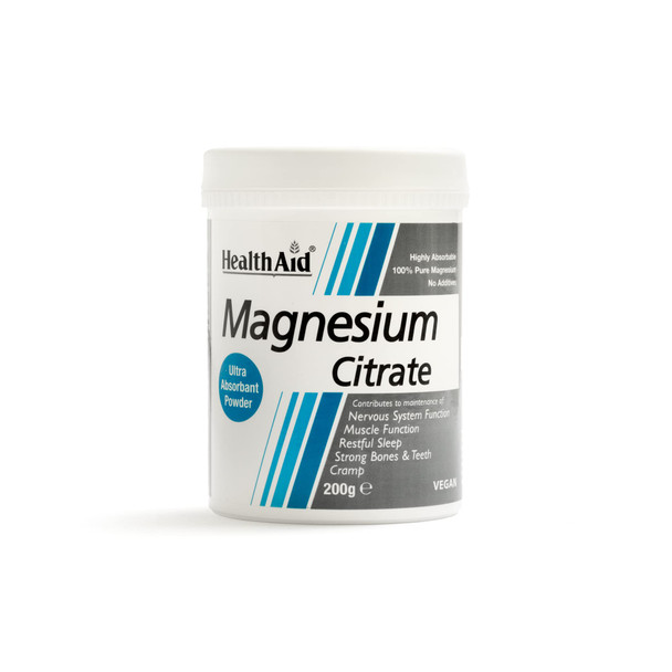 Magnesium Citrate Powder 200G, 80 Servings Per Container