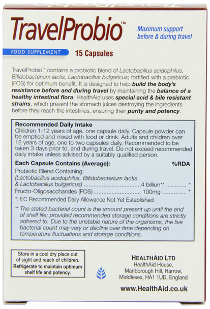 Travel Probio Vegi Capsule Pack Of 15