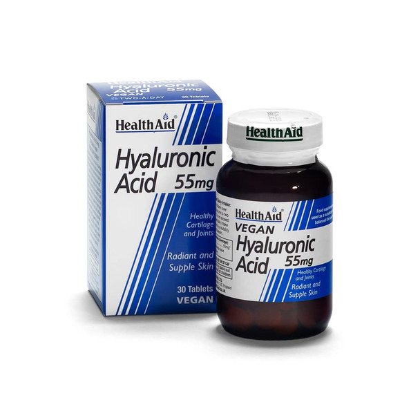 Health Aid Hyaluronic Acid 55Mg <B>New</B> 30 Tablets