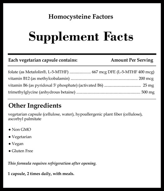 Pure Encapsulations Homocysteine Factors