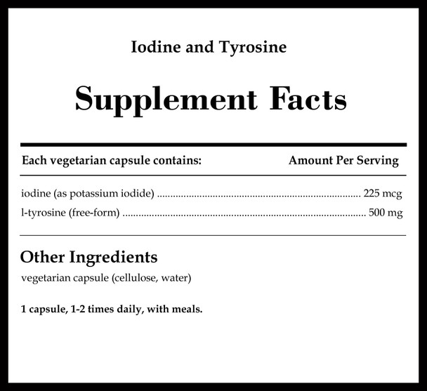 Pure Encapsulations Iodine & Tyrosine