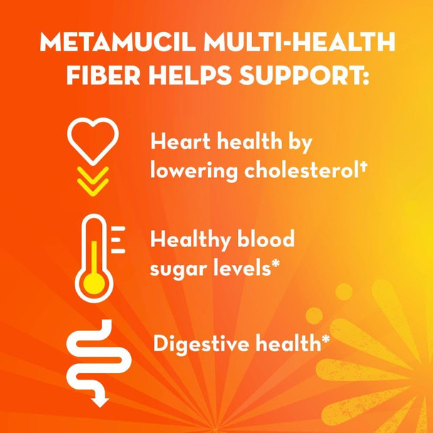 Metamucil Daily Fiber + Collagen, Psyllium Husk Powder, Plant Based, Sugar-Free With Stevia, 3-In-1 Fiber For Digestive Health, Orange Flavored, 90 Doses (29.8 Oz Fiber Powder)