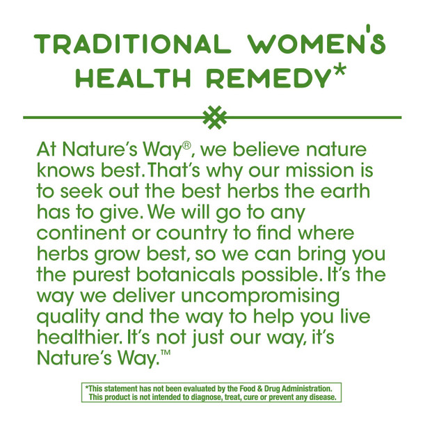 Nature'S Way Raspberry Leaves, 640 Mg Per Serving, 100 Capsules