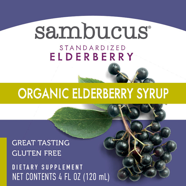 Nature'S Way Sambucus Elderberry Organic Syrup, Traditional Immune Support*, 4 Ounce