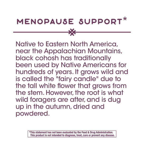 Nature'S Way Premium Black Cohosh, Menopause Support For Women*, 40 Mg Per Serving, 120 Vegan Capsules Nature'S Way Premium Black Cohosh, Menopause Support For Women*, 40 Mg Per Serving, 120 Vegan Capsules