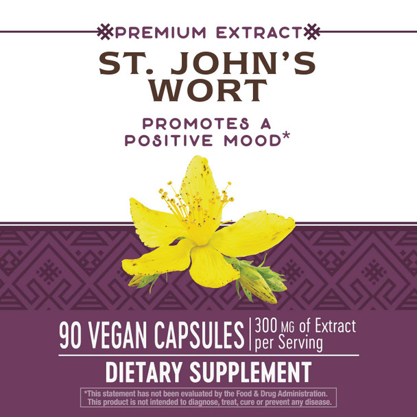 Nature’S Way St. John’S Wort Premium Extract Promotes Positive Outlook* Non-Gmo 90 Capsules