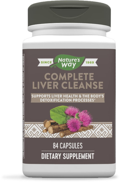 Nature'S Way Complete Liver Cleanse, Supports Liver Health*, With Milk Thistle Seed Extract Taurine, L-Glutamine, 84 Capsules