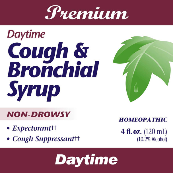 Nature'S Way Boericke & Tafel Daytime Cough & Bronchial Syrup, Cough Suppressant†† & Expectorant††, Non-Drowsy, 4 Fl. Oz