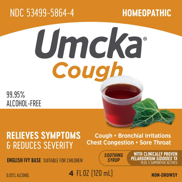 Nature'S Way Umcka Cough Homeopathic, Cough, Bronchial Irritations, Chest Congestion, And Sore Throat, Phenylephrine Free, Non-Drowsy, Berry Flavored, 4 Fl. Oz. Elderberry Syrup