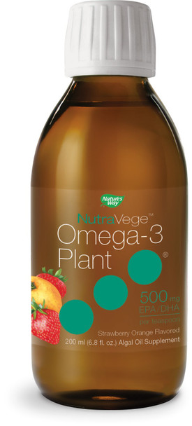 Nature'S Way Nutravege Omega-3 Plant Based, Supports Cardiovascular, Eye, And Brain Function*, 6.8 Oz