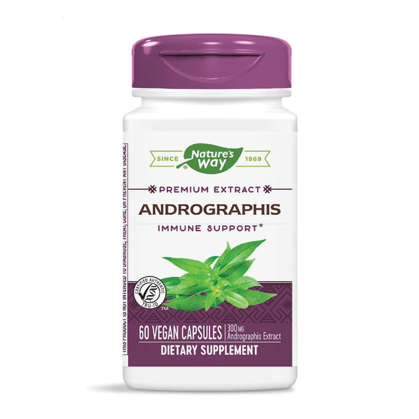 Nature'S Way Premium Extract Andrographis, Immune Support*, 300 Mg Andrographis Extract Per Serving, 60 Capsules
