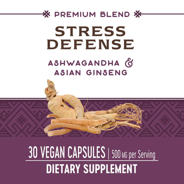 Nature'S Way Premium Blend Stress Defense, Reduces Stress*, 30 Vegan Capsules