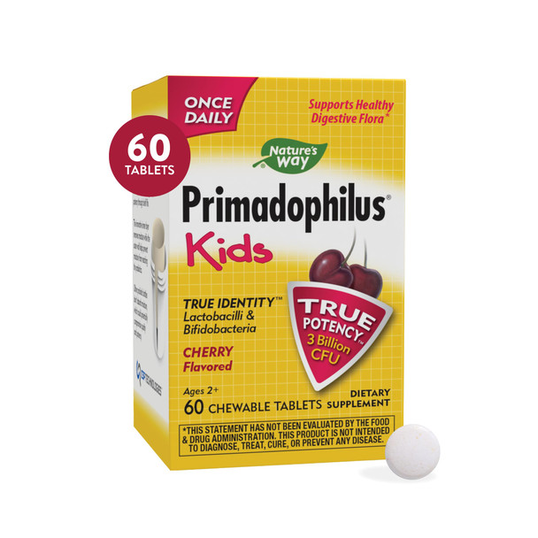 Nature'S Way Primadophilus Kids, 3 Billion, 60 Chewables