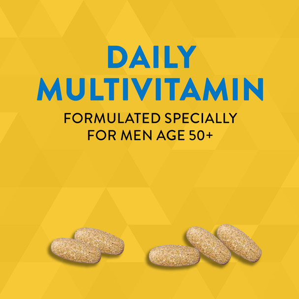 Nature'S Way Alive! Men’S 50+ Daily Ultra Potency Complete Multivitamin, High Potency Formula, Supports Multiple Body Systems*, Supports Cellular Energy*, Gluten-Free, 60 Tablets