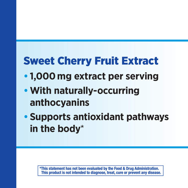 Nature'S Way Cherry Fruit, Sweet Cherry Extract, Supports Antioxidant Pathways*, 1,000 Mg Per Serving, 180 Capsules