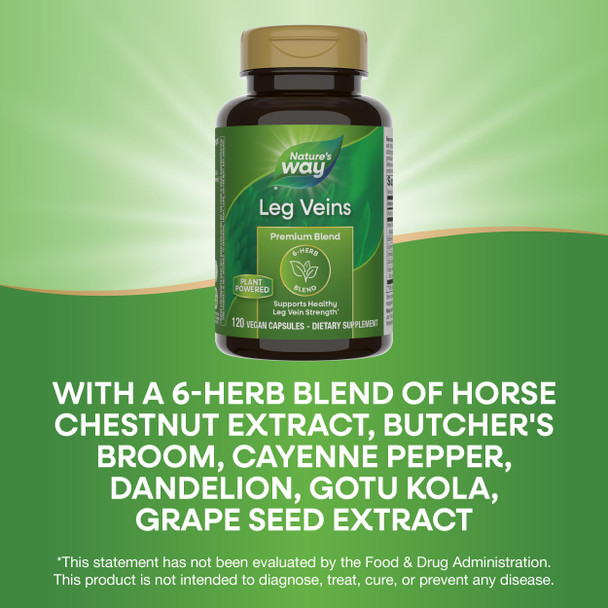 Nature'S Way Premium Blend Leg Veins Vegan 120 Vegan Capsules