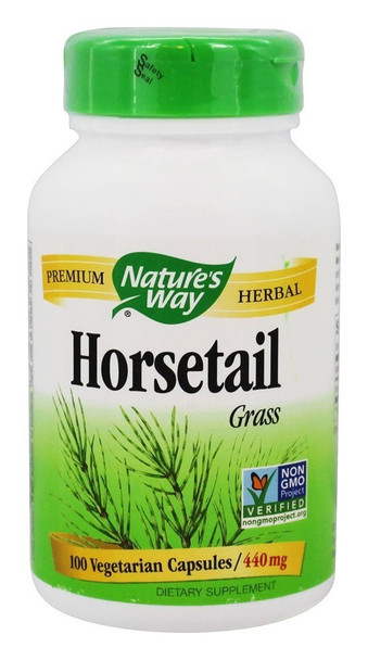 Natures Way Horsetail Grass, 440Mg, 100 Capsules, Pack Of 2