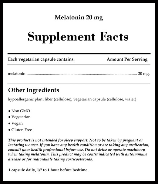 Pure Encapsulations Melatonin 20mg