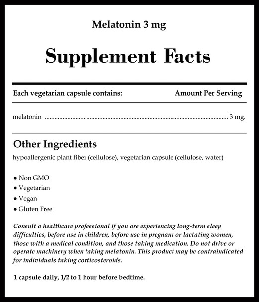 Pure Encapsulations Melatonin 3mg