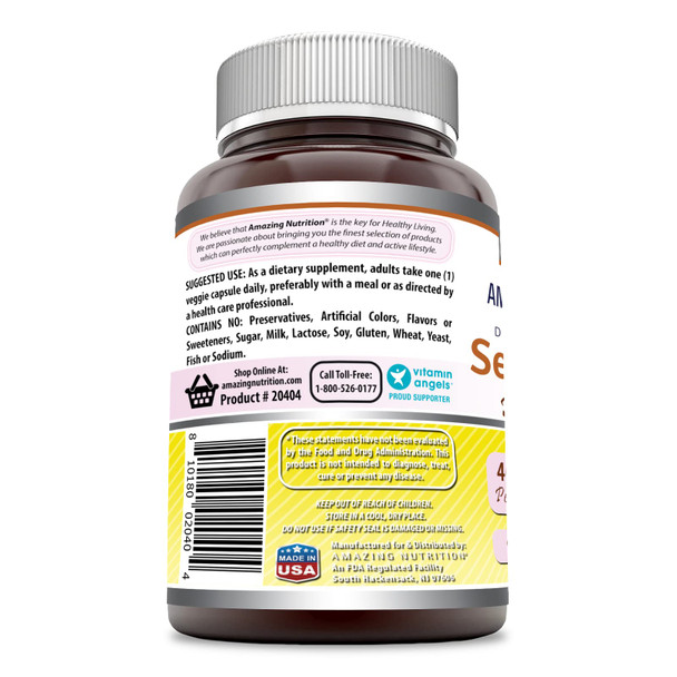 Amazing Formulas Serrapeptase Supplement | 40000 Iu| 90 Veggie Capsules |Non-Gmo| Gluten Free | Made In Usa