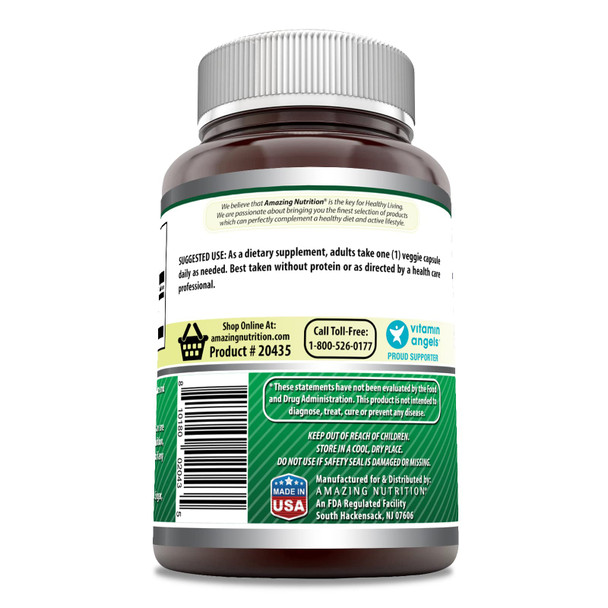 Amazing Formulas Gaba 750Mg Per Serving 100 Veggie Capsules Supplement | Non-Gmo | Gluten Free | Made In Usa | Ideal For Vegetarians