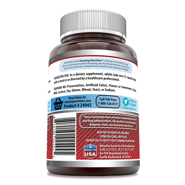 Amazing Formulas Niacin(Vitamin B3) 250 Mg 180 Capsules Supplement | Non-Gmo | Gluten Free | Made In Usa