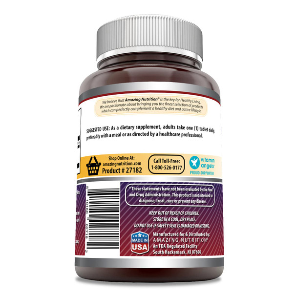 Amazing Formulas Inositol 1000Mg 120 Tablets Supplement | Non Gmo | Gluten Free | Made In Usa