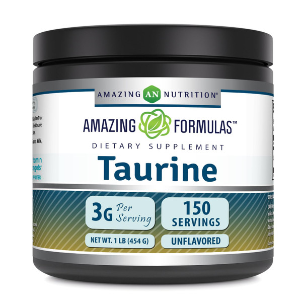 Amazing Formulas Taurine Powder Supplement | Non-Gmo | Gluten Free | Made In Usa (1 Lb | 454 Grams)