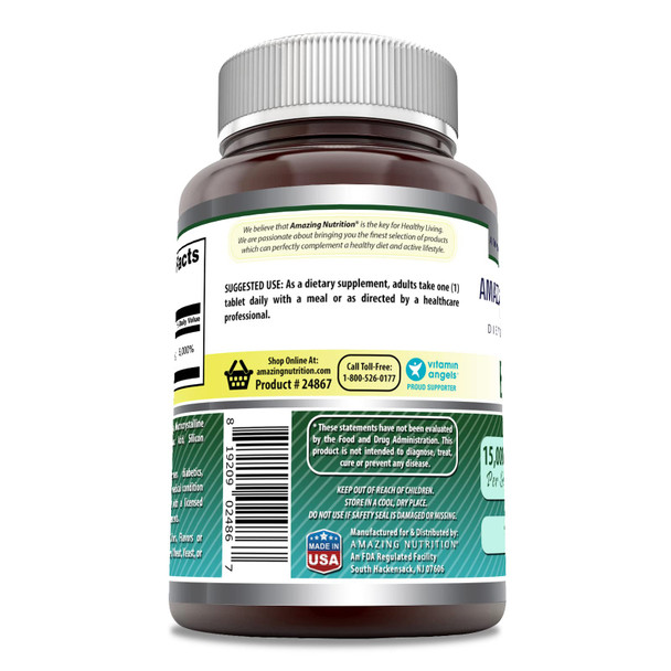 Amazing Formulas Biotin Supplement |15000 Mcg Per Serving | 120 Tablets | Non-Gmo | Gluten Free | Made In Usa
