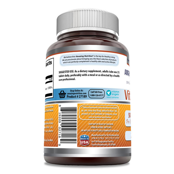 Amazing Formulas Vitamin B6 Pyridoxine 50Mg 250 Tablets Supplement | Non Gmo | Gluten Free | Made In Usa
